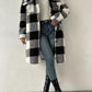 imms1k-9f - Versatile Chic Womens Plaid Overcoat Jacket