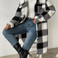 imms1k-9f - Versatile Chic Womens Plaid Overcoat Jacket