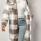 imms1k-9f - Versatile Chic Womens Plaid Overcoat Jacket