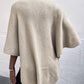 imms1k-9f - VintageStyle Womens Plush Knit Shawl Cardigan Cape