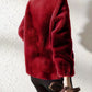 imms1k-9f - AllSeason Cozy Faux Fur ZipUp Jacket with Stand Collar