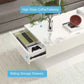 Zimonto High Gloss Coffee Table with Sliding Storage Drawers and Modern Design