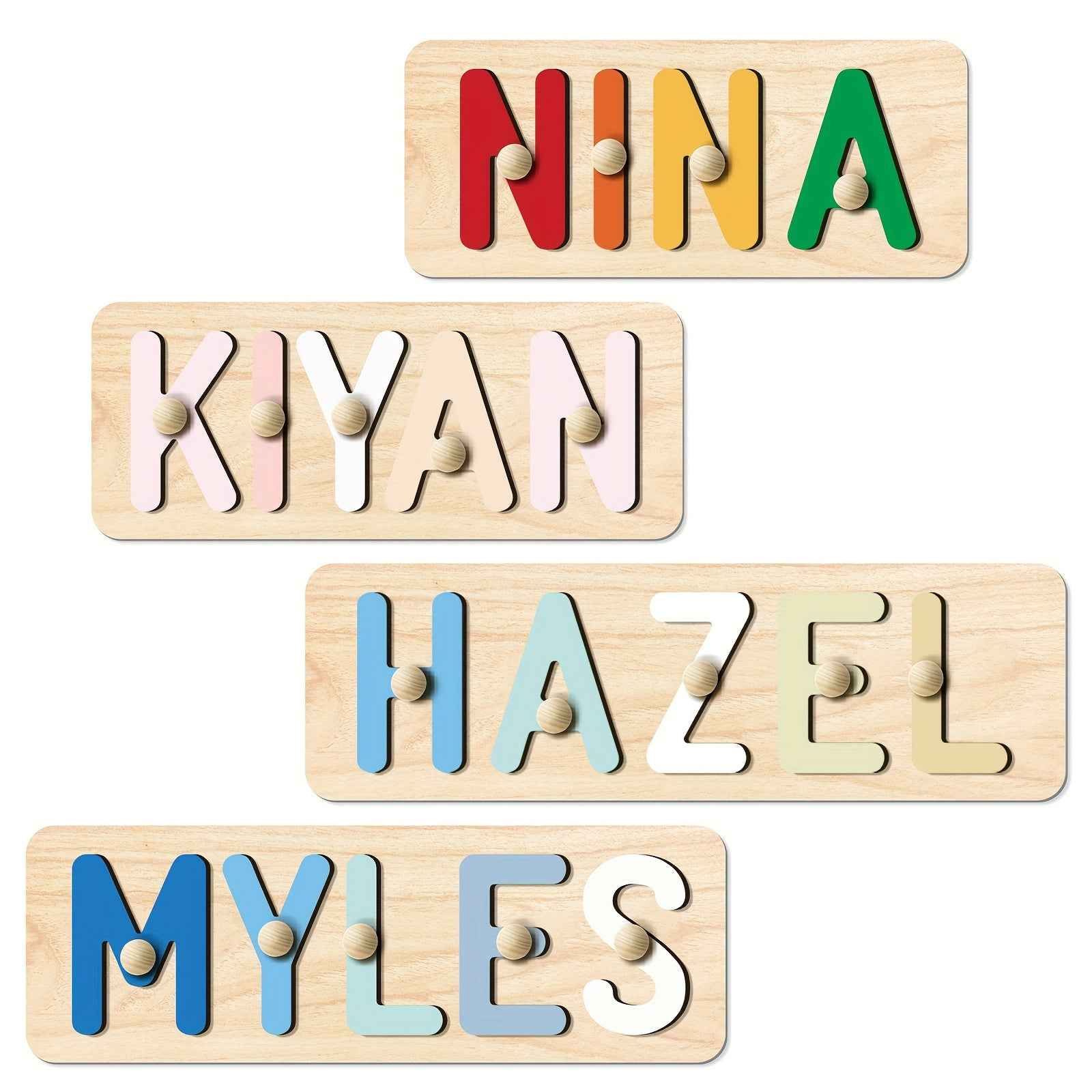 Zimonto Personalized Baby Name Puzzle for Kids