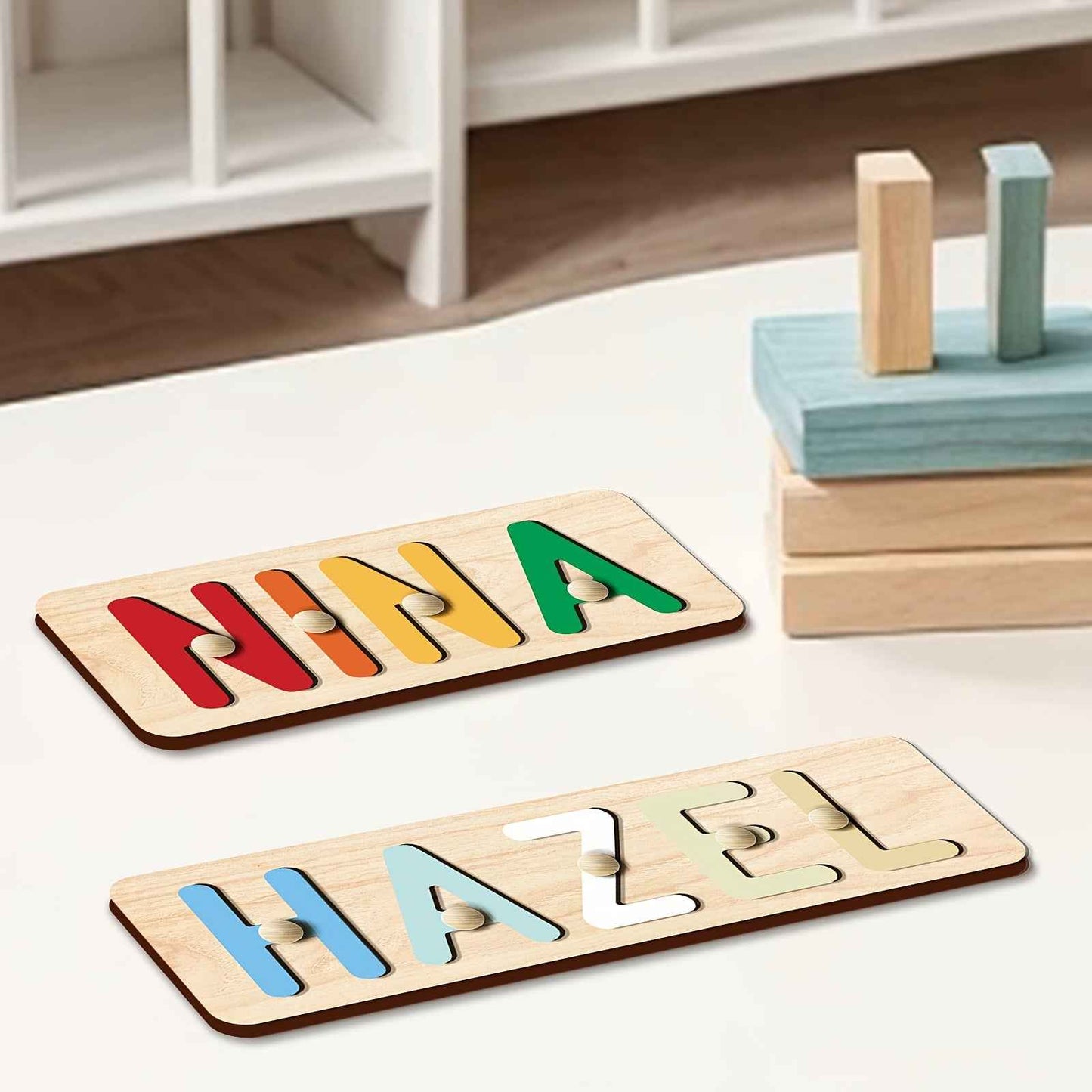 Zimonto Personalized Baby Name Puzzle for Kids