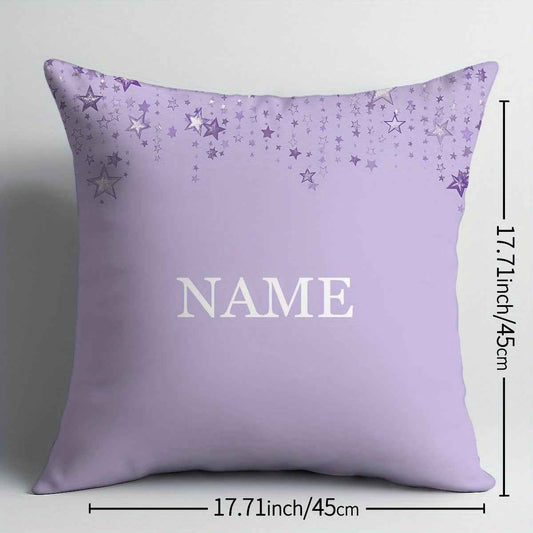 Personalized Lavender Throw Pillow by Zimonto