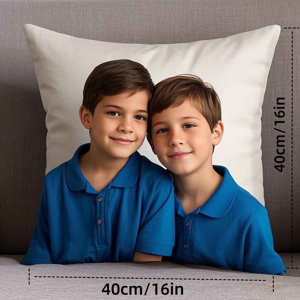 Zimonto Personalized Photo Pillow Cover - Custom Decor