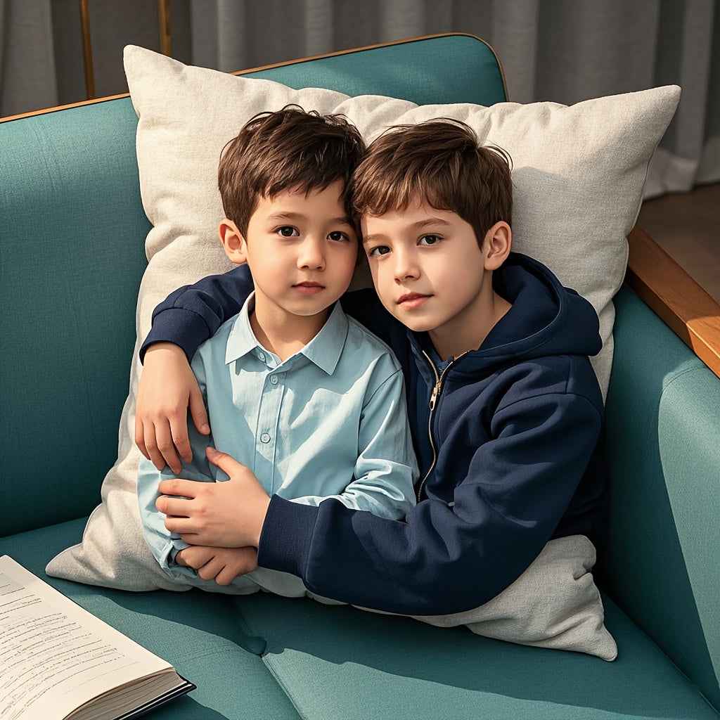 Zimonto Personalized Photo Pillow Cover - Custom Decor