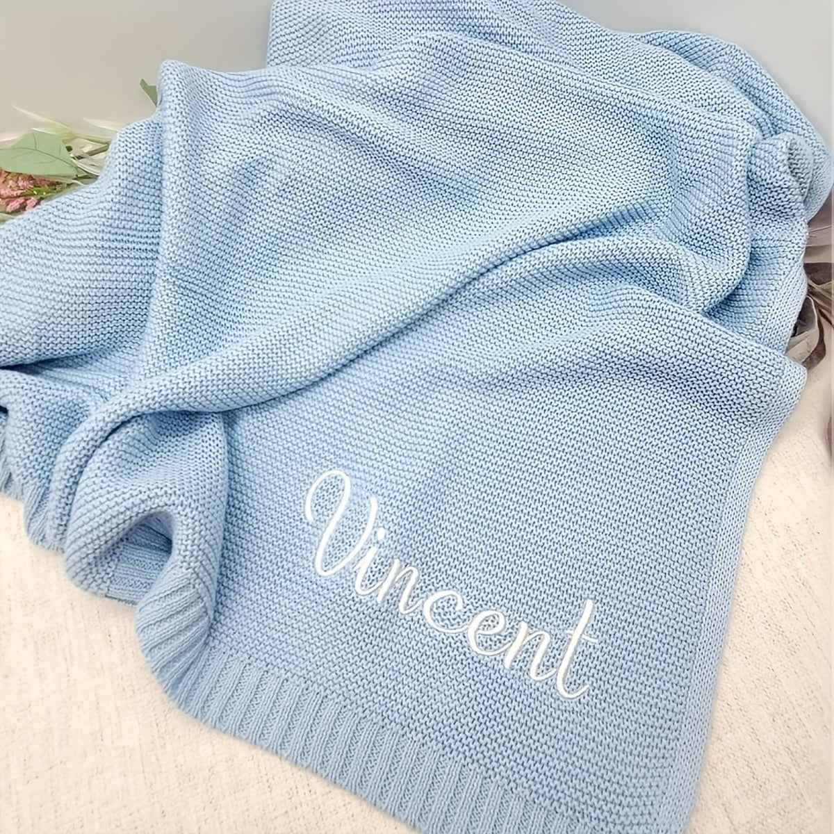 Zimonto Personalized Pink Baby Blanket - Soft & Cozy