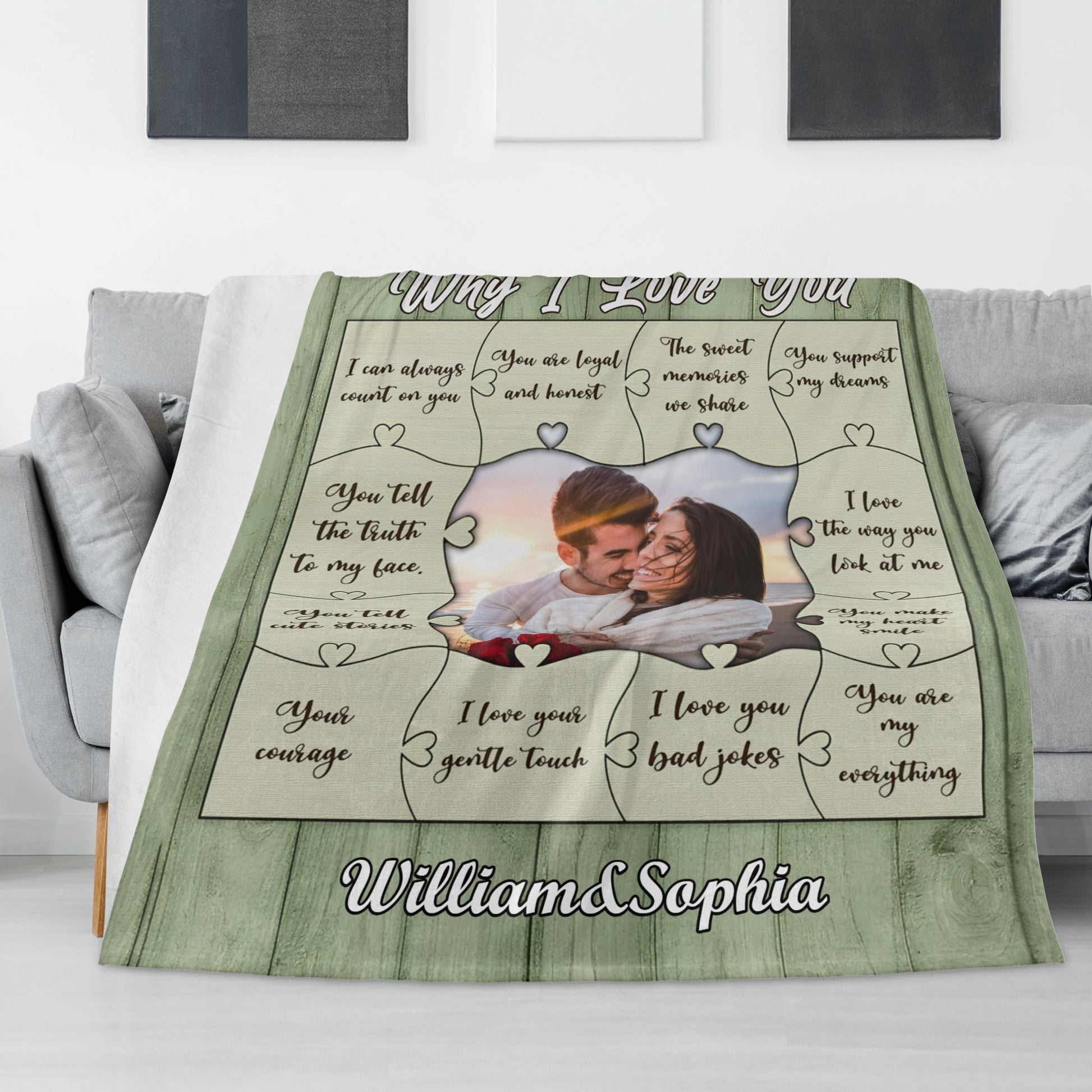 popcustoms - Horizontal Flannel Breathable Blanket 4 Sizes
