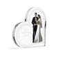 popcustoms - Heart Shaped Christmas Acrylic Keepsake Ornament Personalized Gift