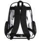 popcustoms - Large 17 Inch Clear Bag PVC See Through Transparent School Backpack