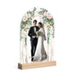 popcustoms - Personalised Lightweight Arch Acrylic Table Sign with Wood Stand