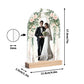 popcustoms - Personalised Lightweight Arch Acrylic Table Sign with Wood Stand