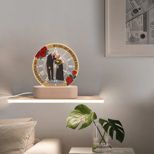 popcustoms - Personalised Name Acrylic Round Lamp Night Light Home Decor