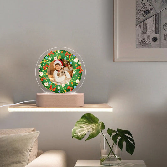popcustoms - Personalised Name Acrylic Round Lamp Night Light Home Decor