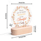 popcustoms - Personalised Name Acrylic Round Lamp Night Light Home Decor