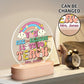 popcustoms - Personalised Name Acrylic Round Lamp Night Light Home Decor