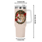 popcustoms - Personalized 40oz Stainless Steel Tumbler Gift With White Handle and Straw