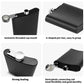 popcustoms - Personalized Hip Flask Set 7oz Black Stainless Steel with A Gift Box