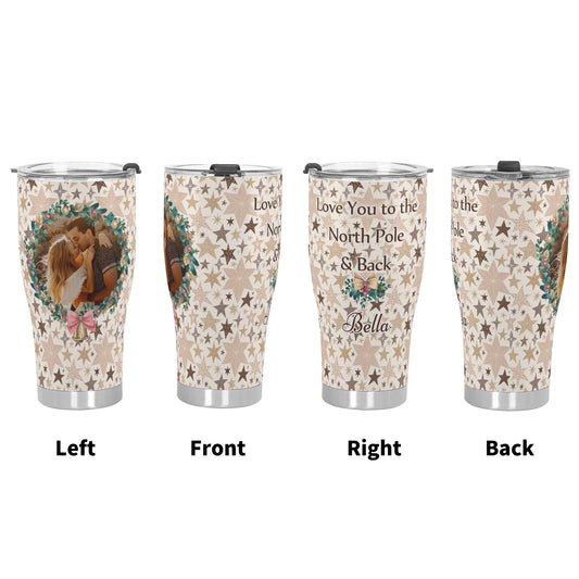 popcustoms - Stainless Steel 30oz Tumbler - 3D Personalized Insulated Drink Container, Ideal for Hot/Cold Beverages & Animal Lovers