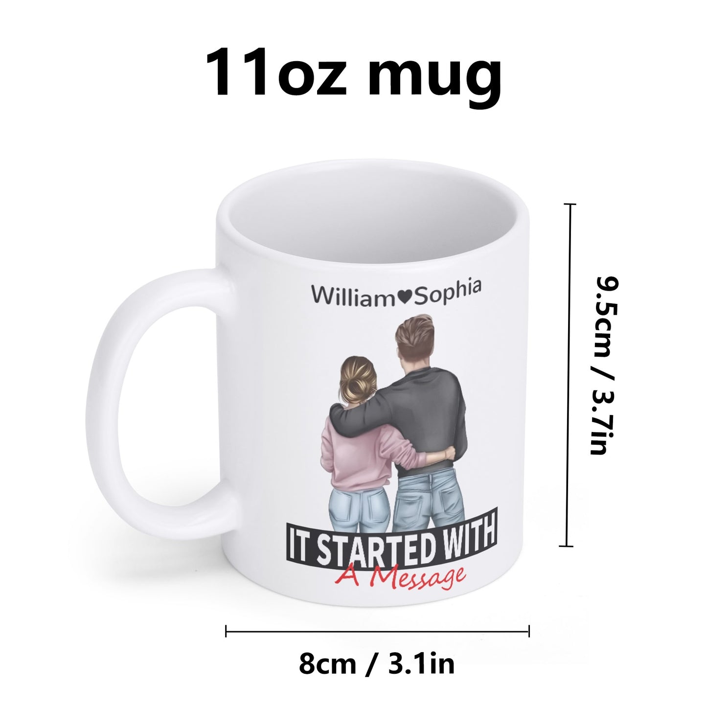 popcustoms - White Coffee Mug