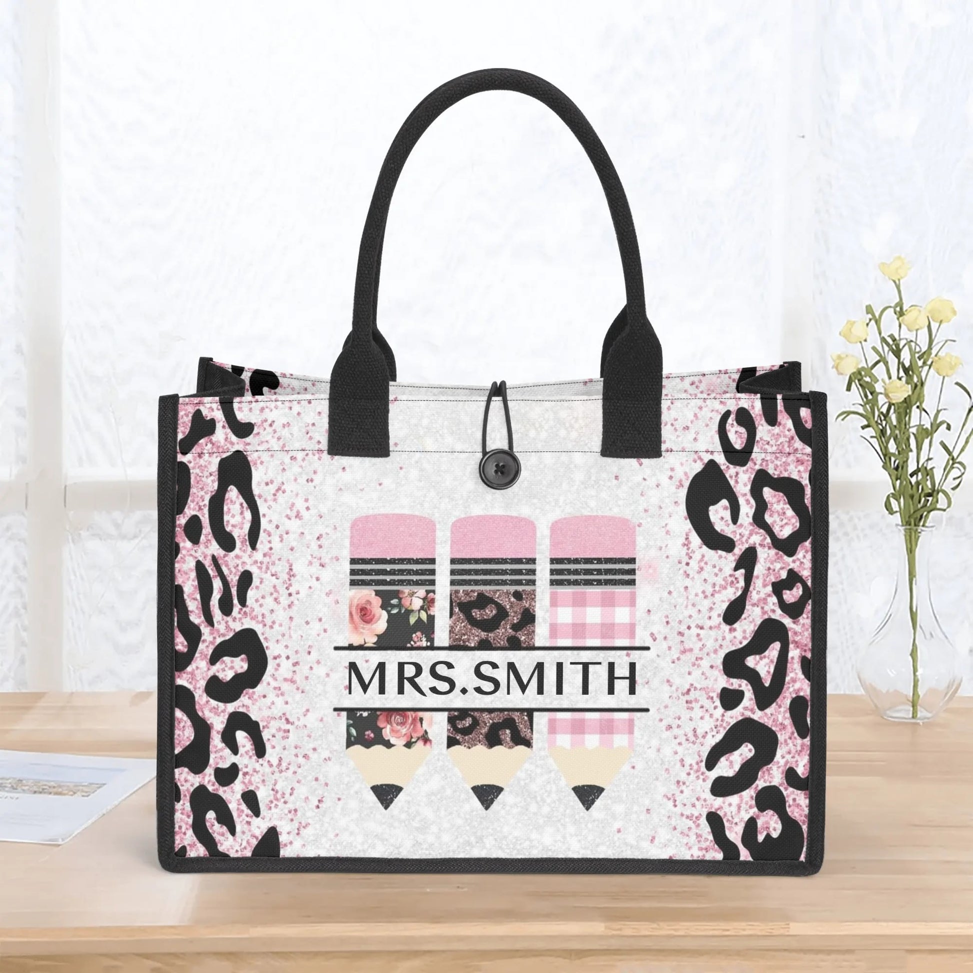 popcustoms - Premium All-Over Print Canvas Tote Bag（3 layers）