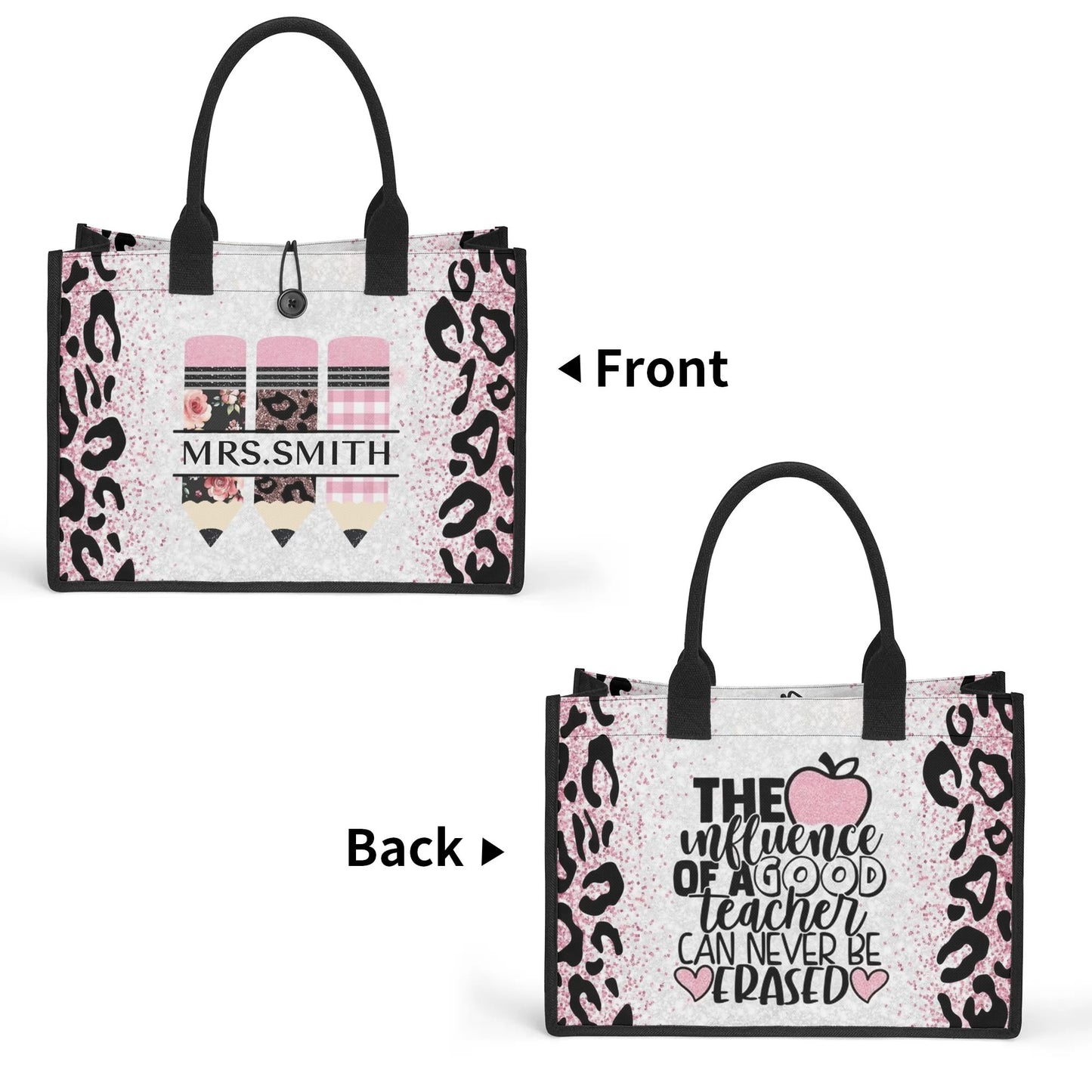 popcustoms - Premium All-Over Print Canvas Tote Bag（3 layers）