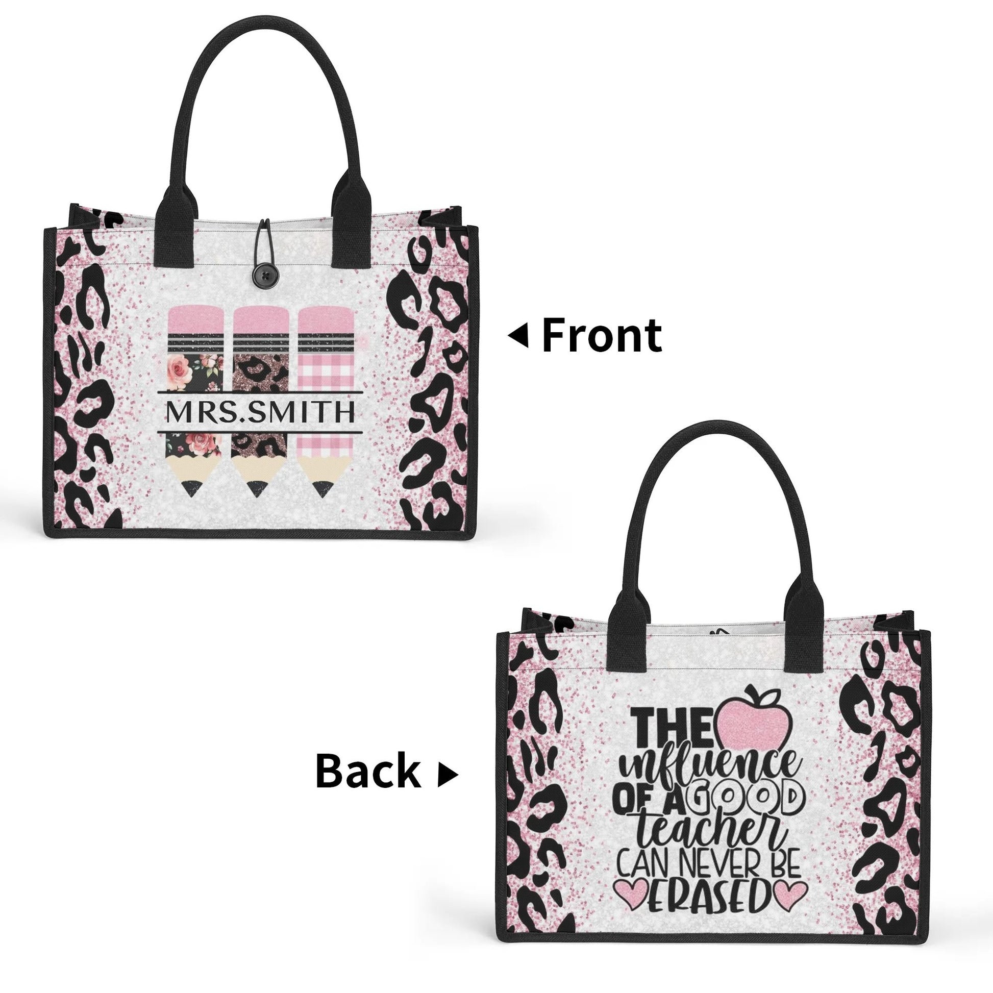 popcustoms - Premium All-Over Print Canvas Tote Bag（3 layers）