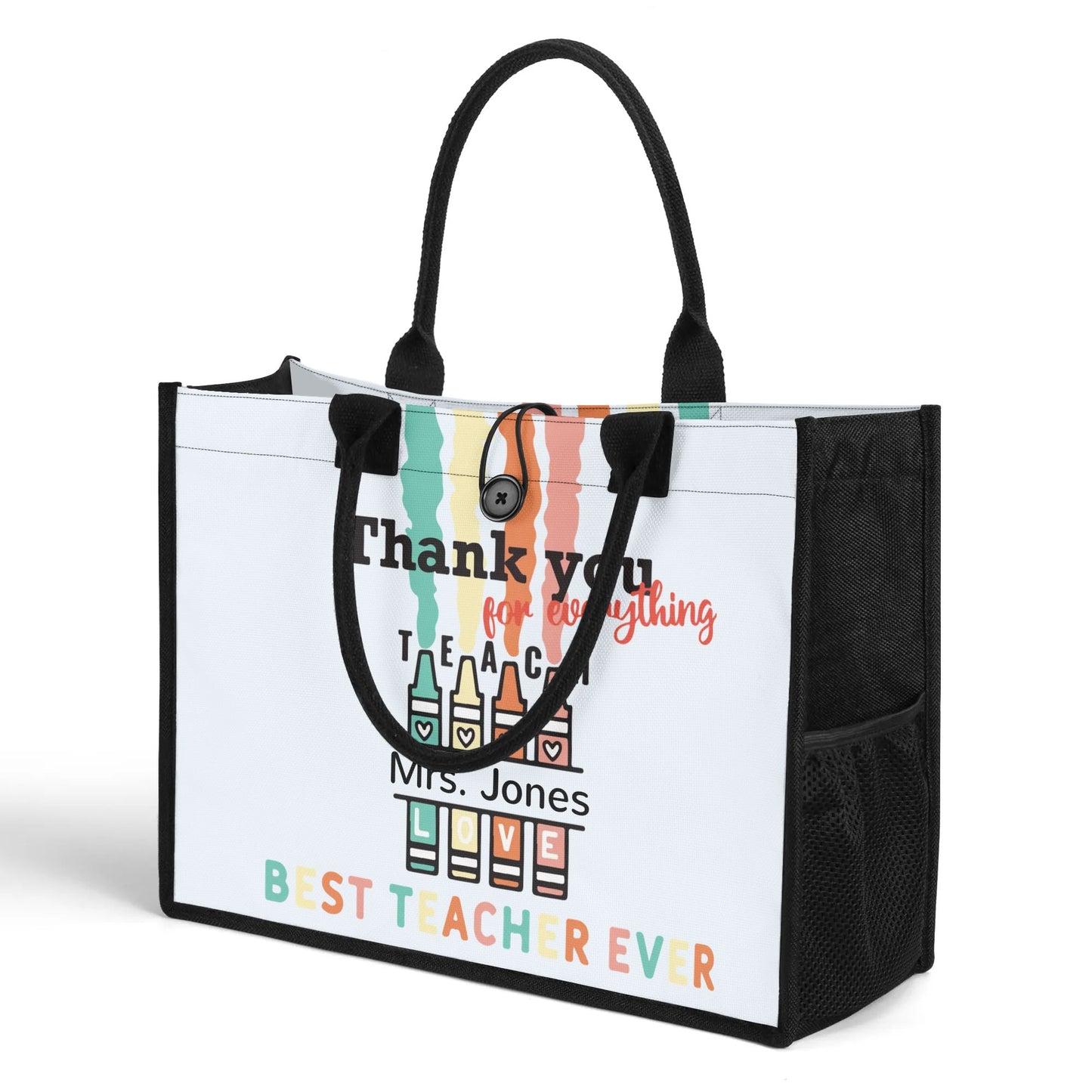 popcustoms - Premium All-Over Print Canvas Tote Bag（3 layers）