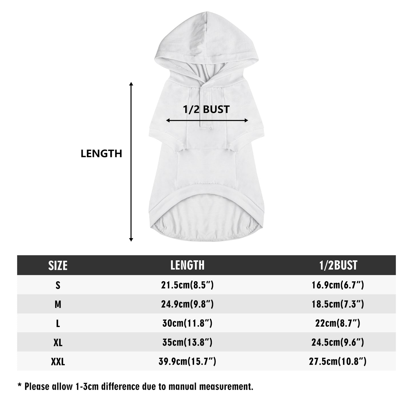 popcustoms - Animal Clothes 4 Legs Outfit Pet Pullover Hoodie