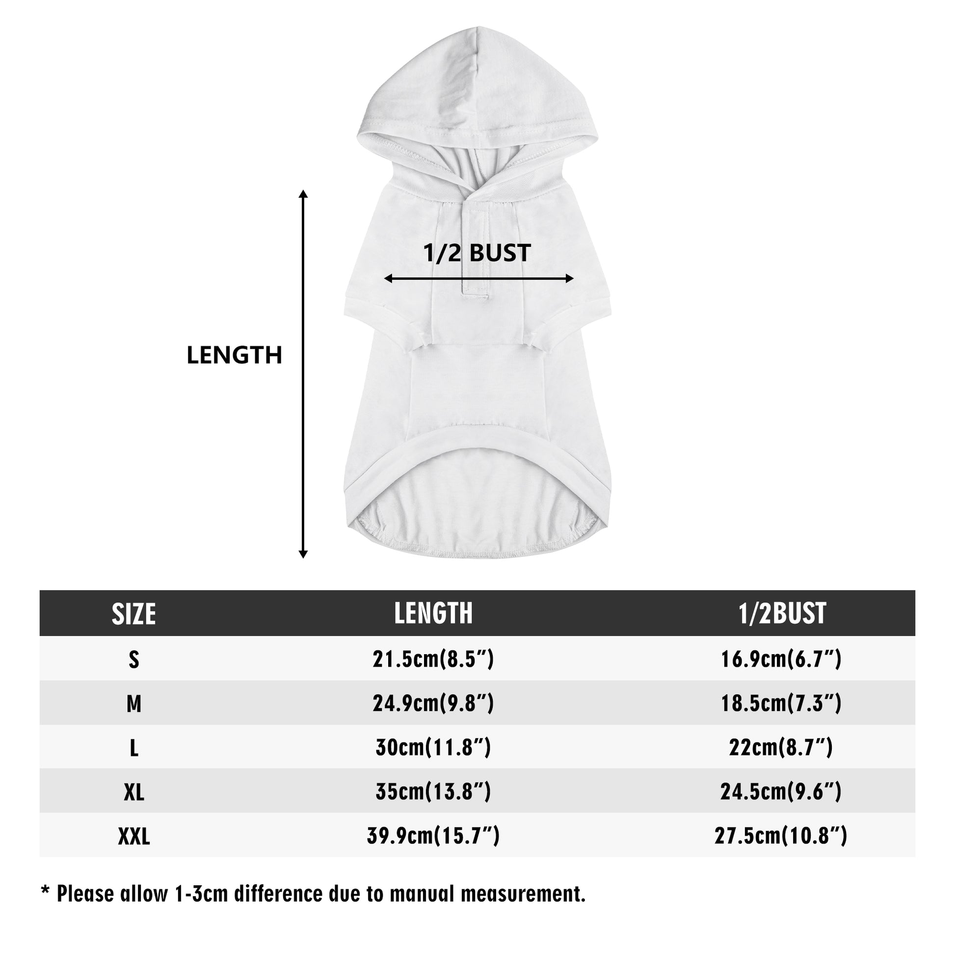 popcustoms - Animal Clothes 4 Legs Outfit Pet Pullover Hoodie