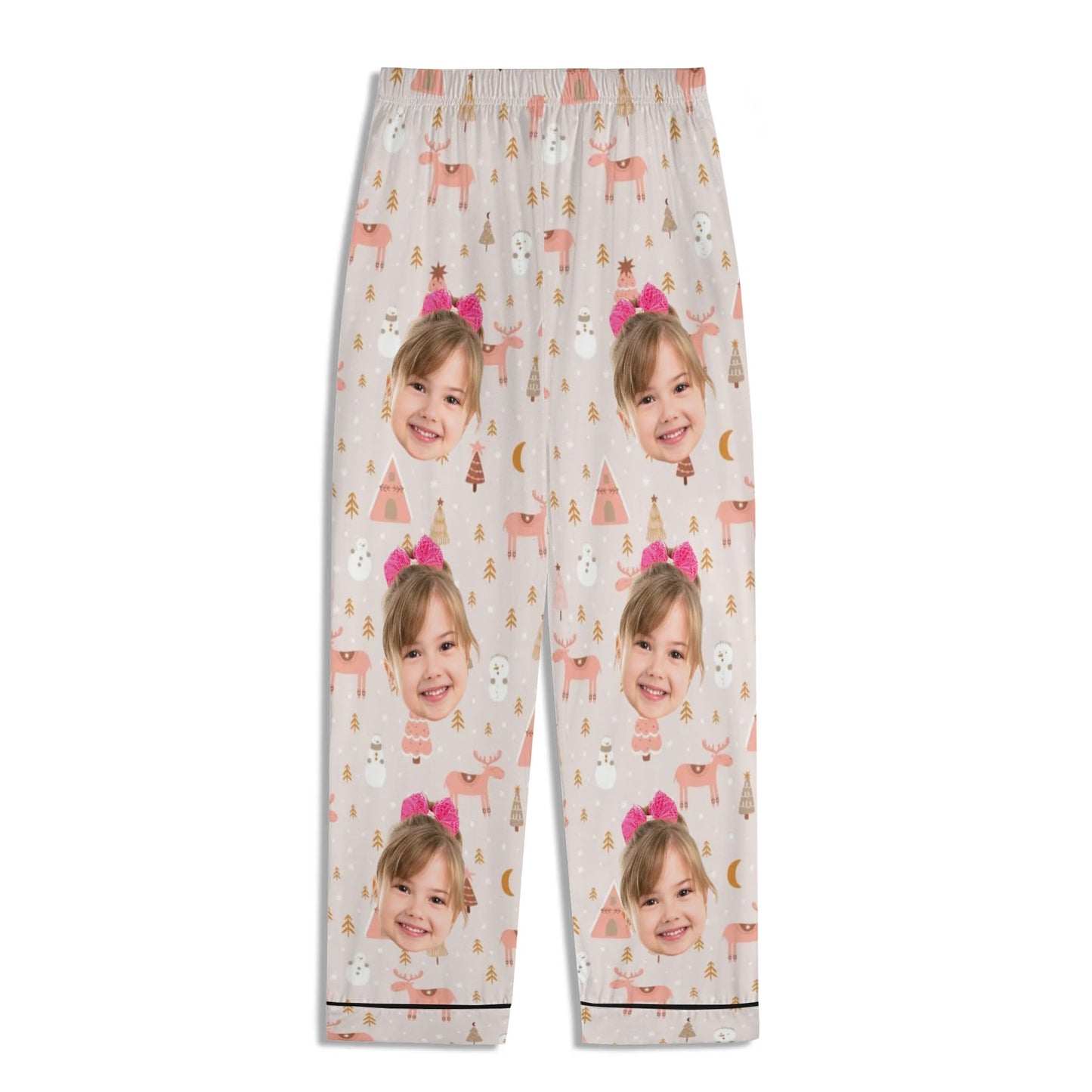 popcustoms - Childrens Long Sleeve Nightwear Pajama Set with Pockets