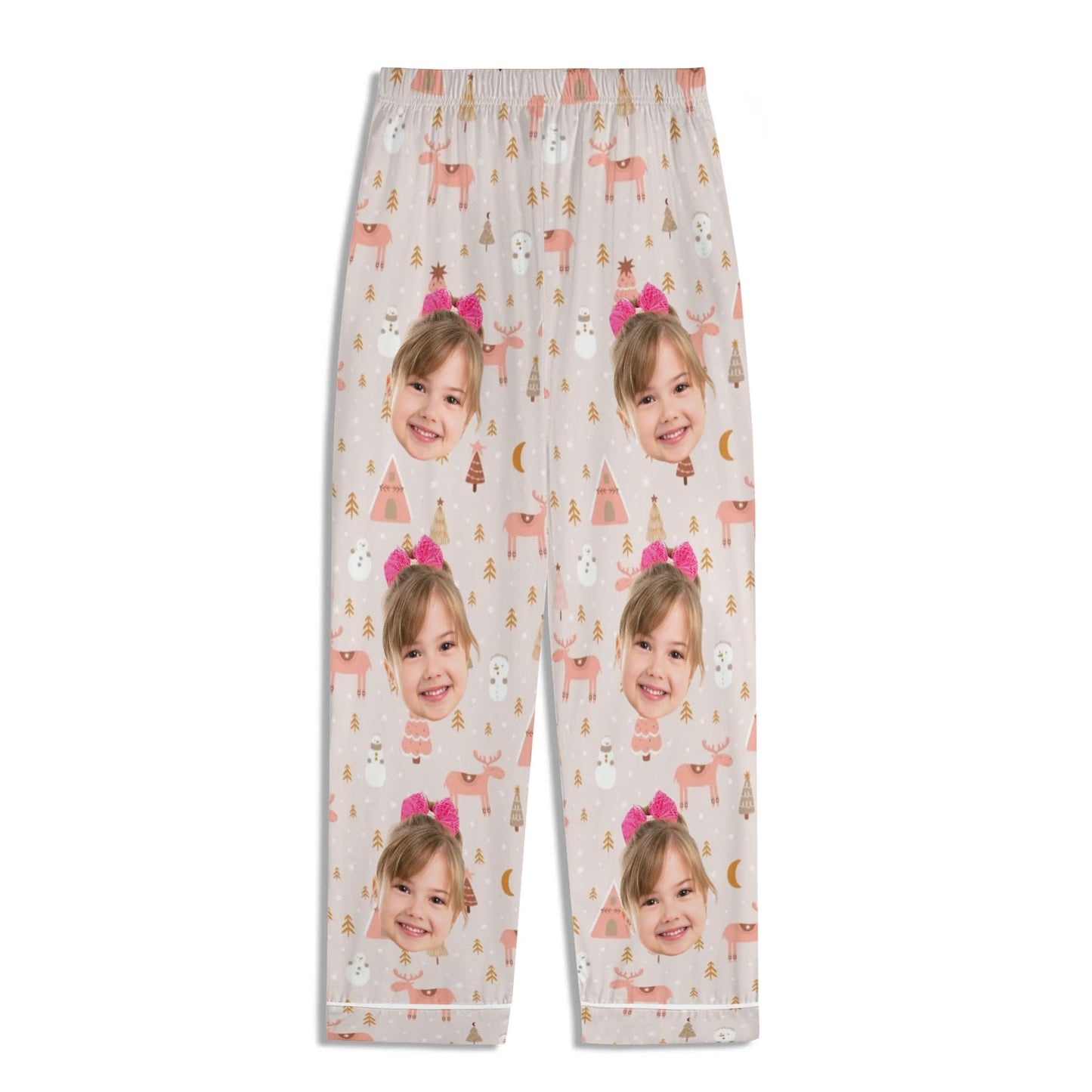 popcustoms - Childrens Long Sleeve Nightwear Pajama Set with Pockets