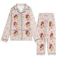 popcustoms - Childrens Long Sleeve Nightwear Pajama Set with Pockets Black