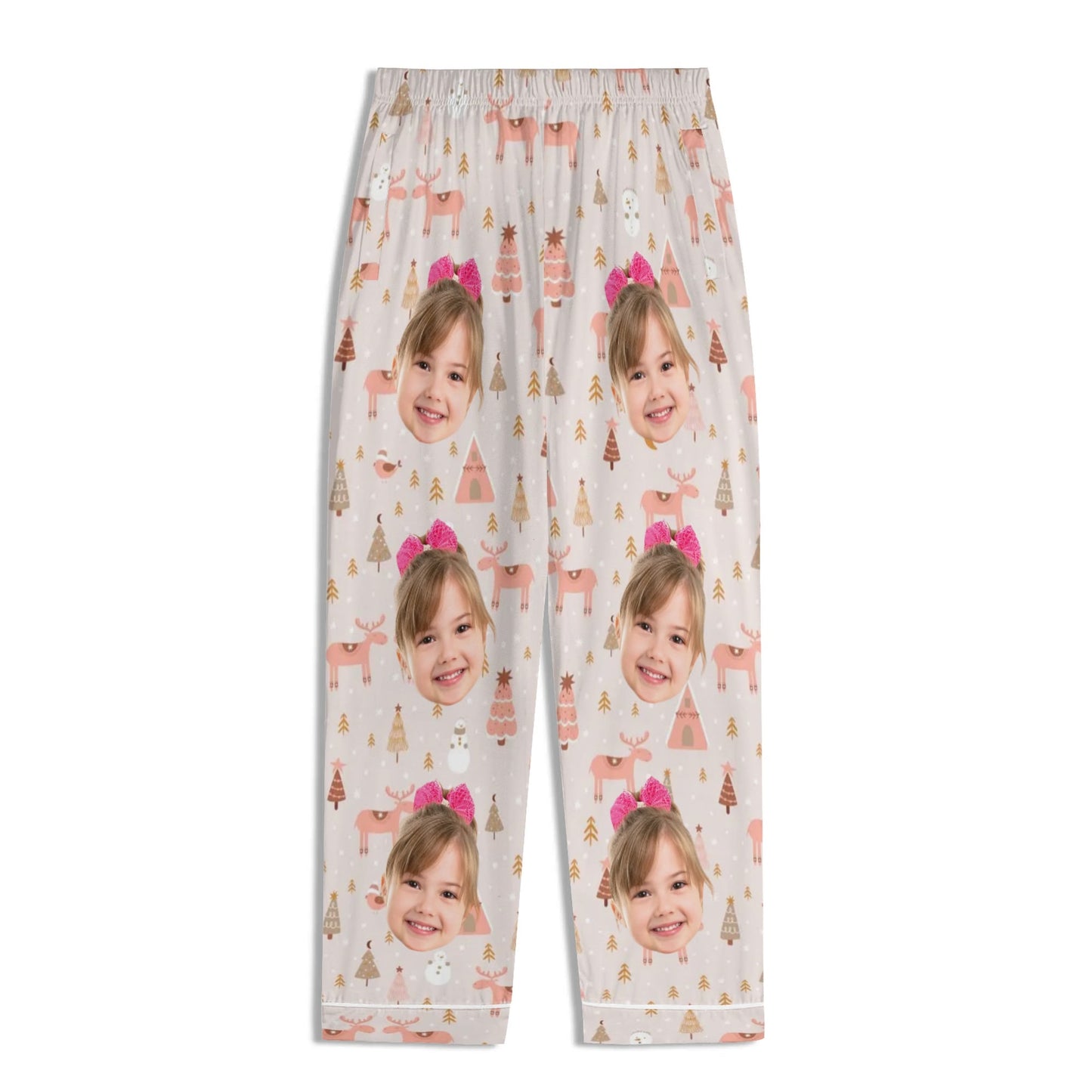 popcustoms - Childrens Long Sleeve Nightwear Pajama Set with Pockets