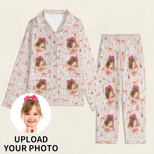 popcustoms - Childrens Long Sleeve Nightwear Pajama Set with Pockets