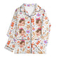 popcustoms - Childrens Long Sleeve Nightwear Pajama Set with Pockets