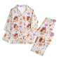 popcustoms - Childrens Long Sleeve Nightwear Pajama Set with Pockets