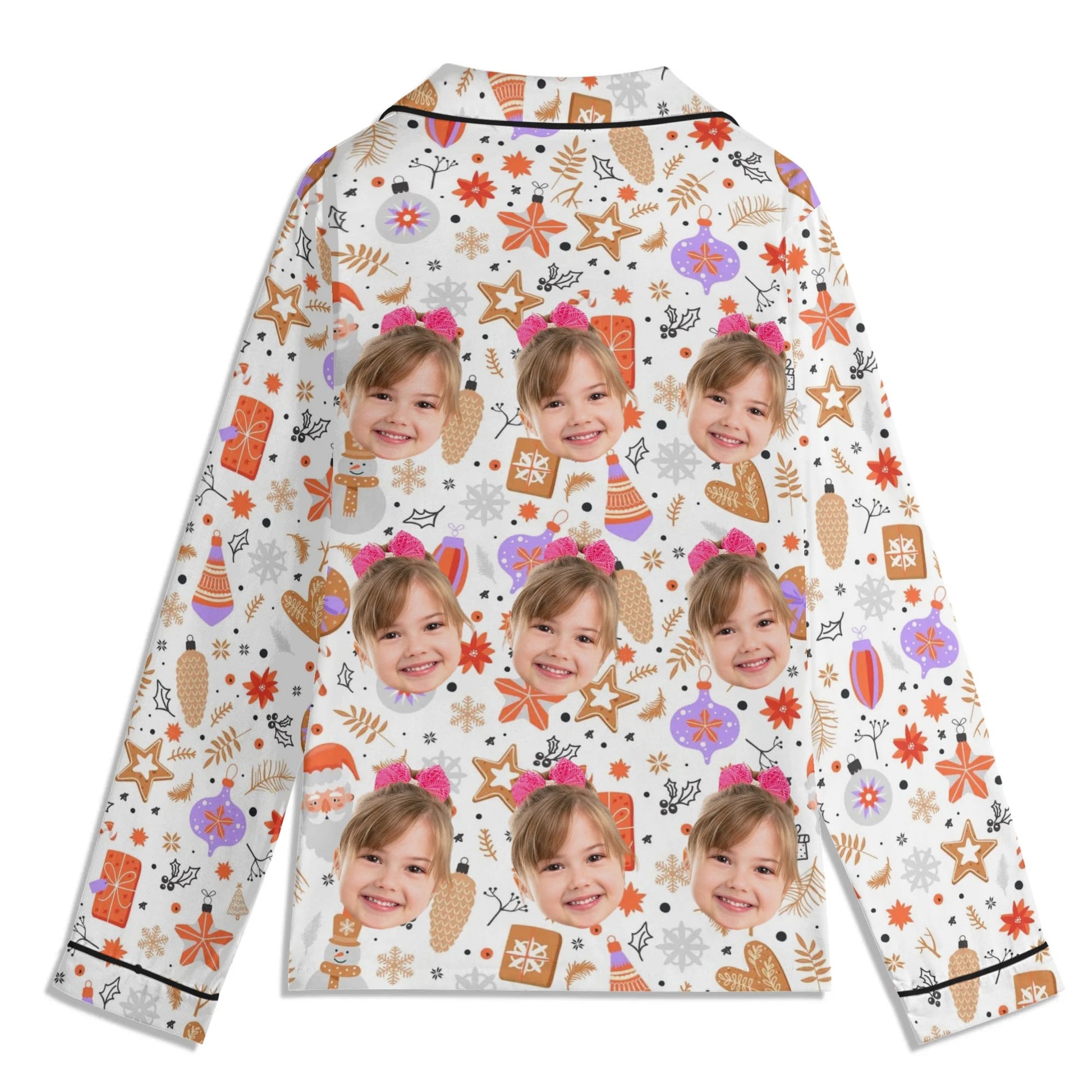 popcustoms - Childrens Long Sleeve Nightwear Pajama Set with Pockets