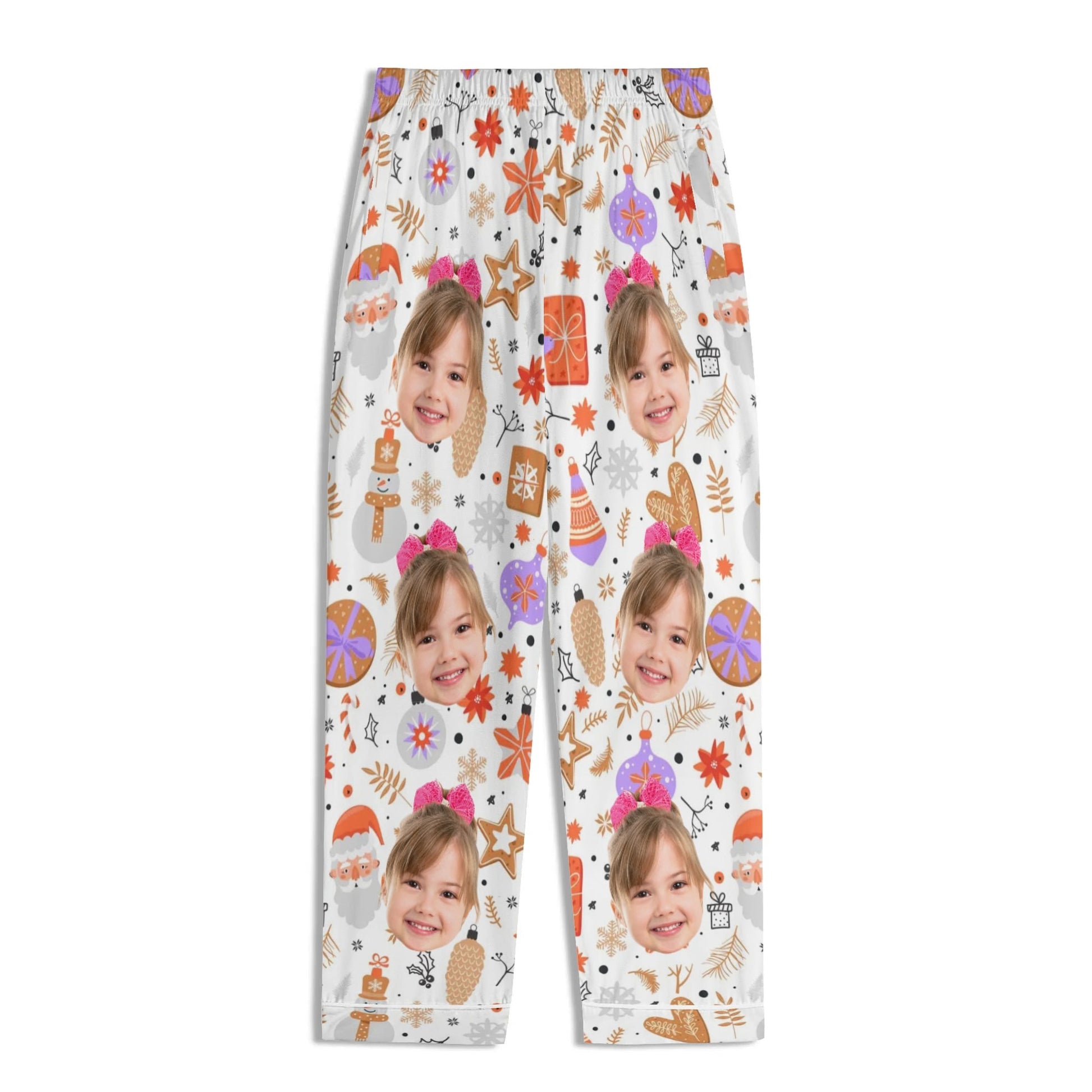 popcustoms - Childrens Long Sleeve Nightwear Pajama Set with Pockets