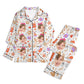 popcustoms - Childrens Long Sleeve Nightwear Pajama Set with Pockets