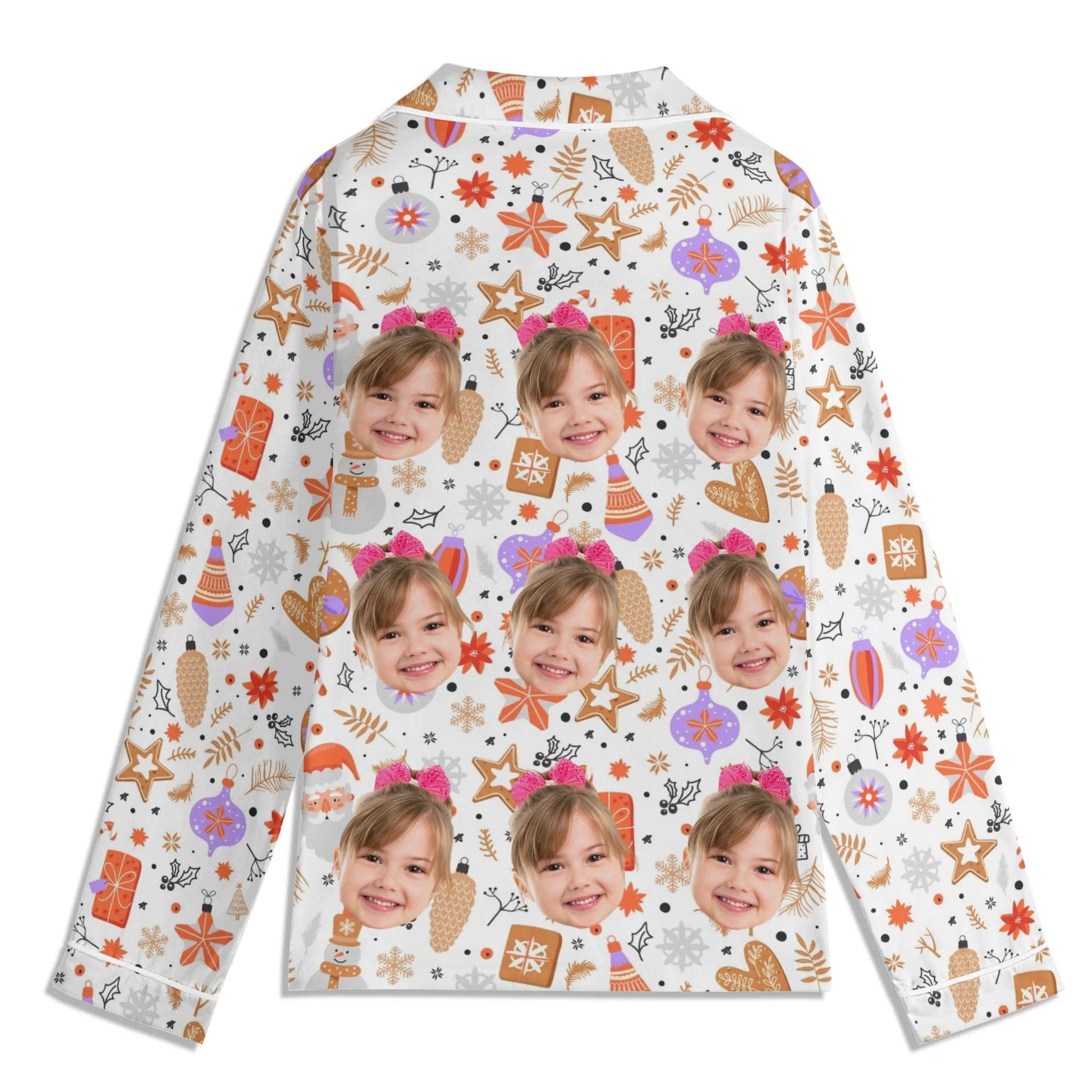popcustoms - Childrens Long Sleeve Nightwear Pajama Set with Pockets