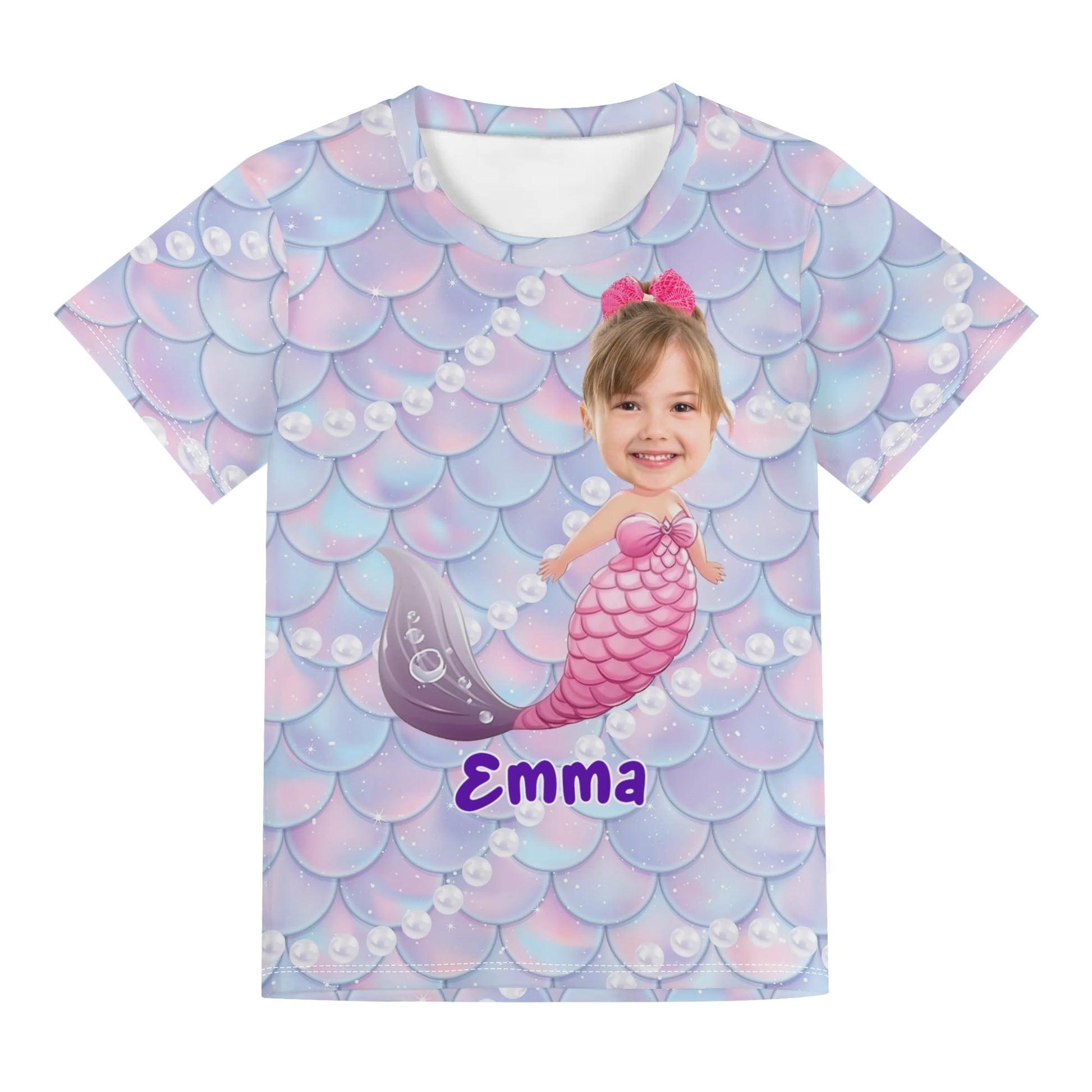 popcustoms - Childrens Loose Fit Short Sleeve T-Shirt Pull on Tees