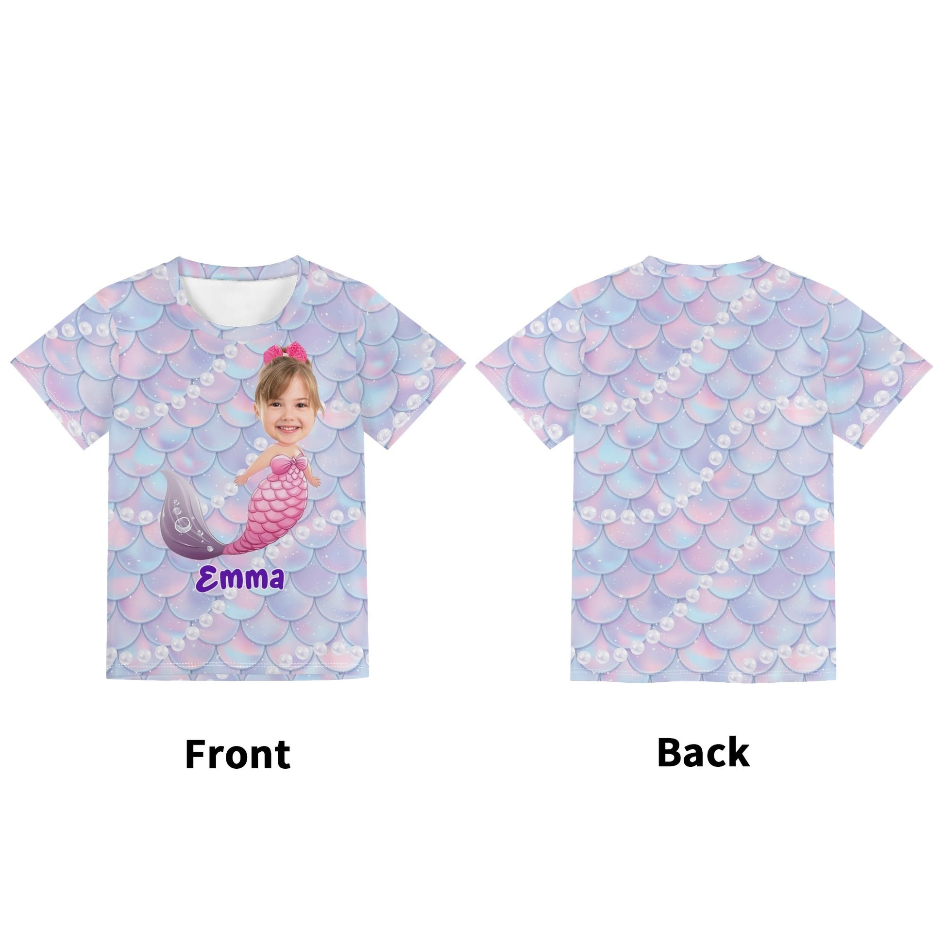 popcustoms - Childrens Loose Fit Short Sleeve T-Shirt Pull on Tees