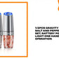 1/2pcs Gravity Electric Salt And Pepper Grinder Set, Battery Powered LED Light One HandAutomatic Operation by@Outfy