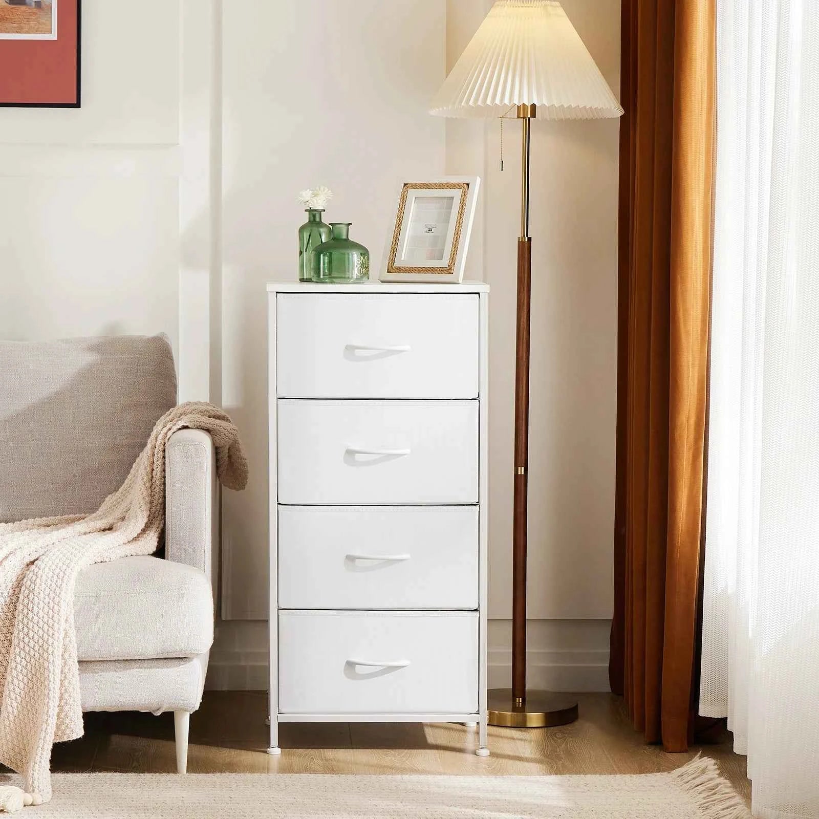 Zimonto sleek steel frame storage solution with four drawers for efficient home organization