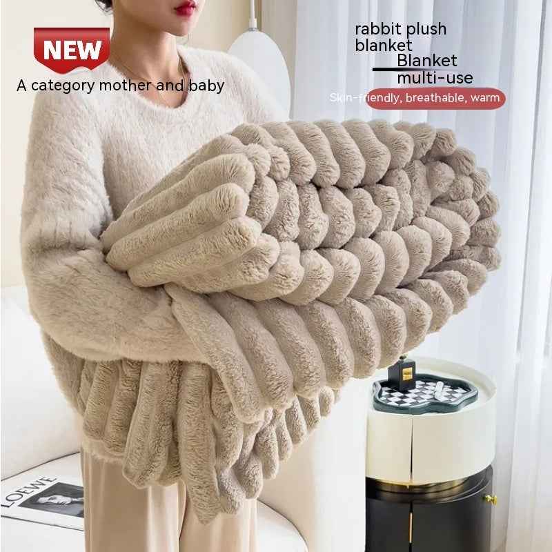 Cozy Velvet Fur Blanket for Ultimate Comfort