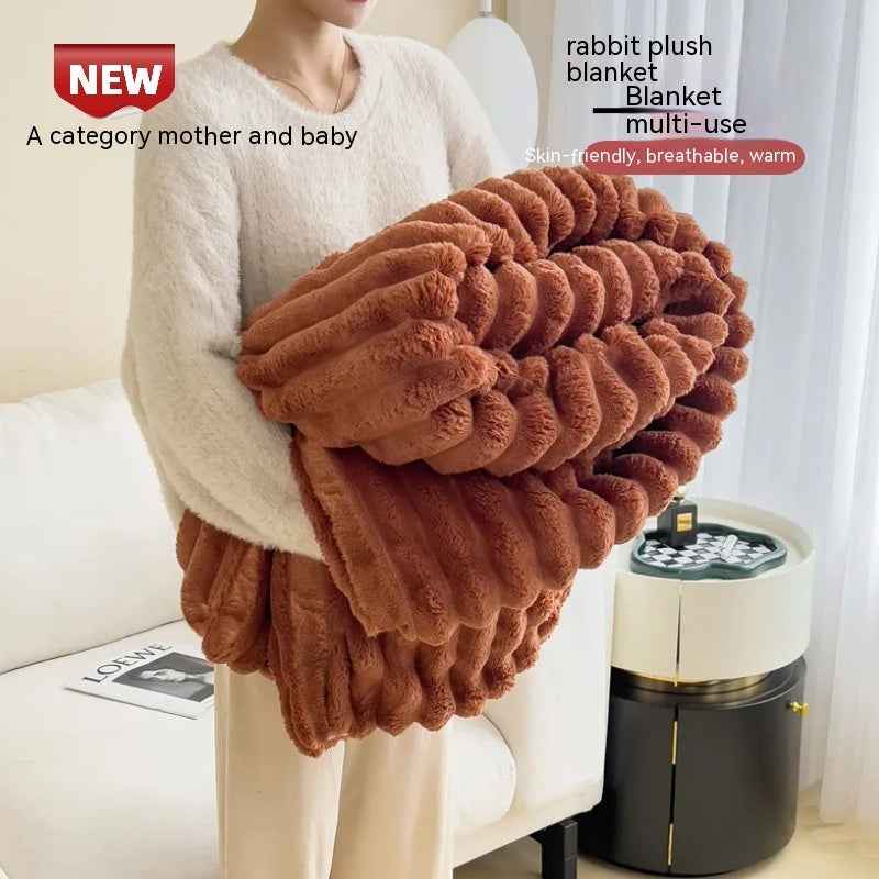 Cozy Velvet Fur Blanket for Ultimate Comfort