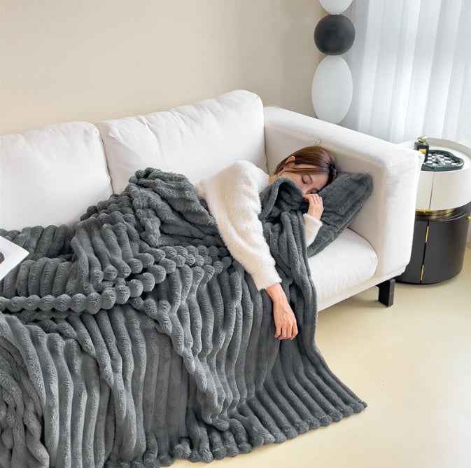 Cozy Velvet Fur Blanket for Ultimate Comfort