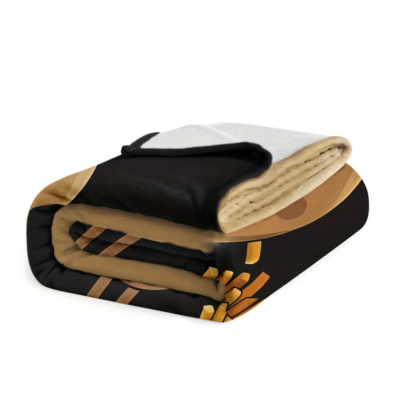 Cozy Zimonto whimsical french fry blanket featuring vibrant graphic design for comfort and fun